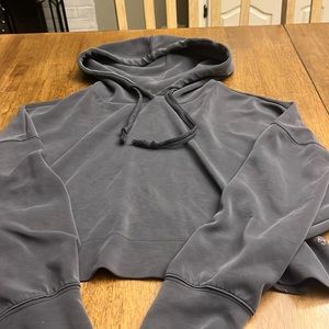 Grey cropped sweatshirt SUPER SOFT